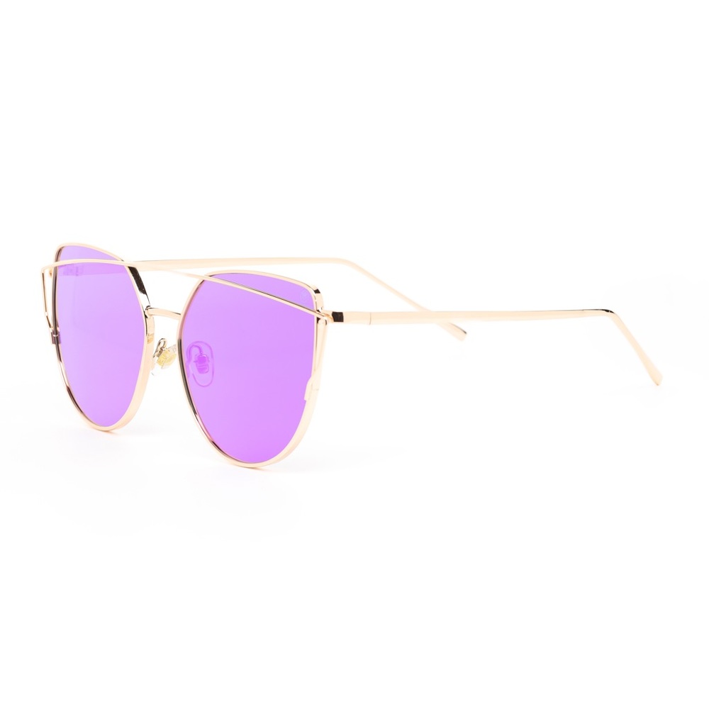 Kara and Kate Purple Mirrored Sunglasses - Picture 3 of 6
